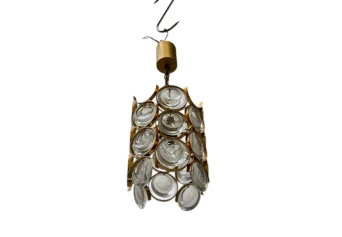 Hollywood Regency Pendant Lamp by Gaetano Sciolari for Palwa Germany, 1970s